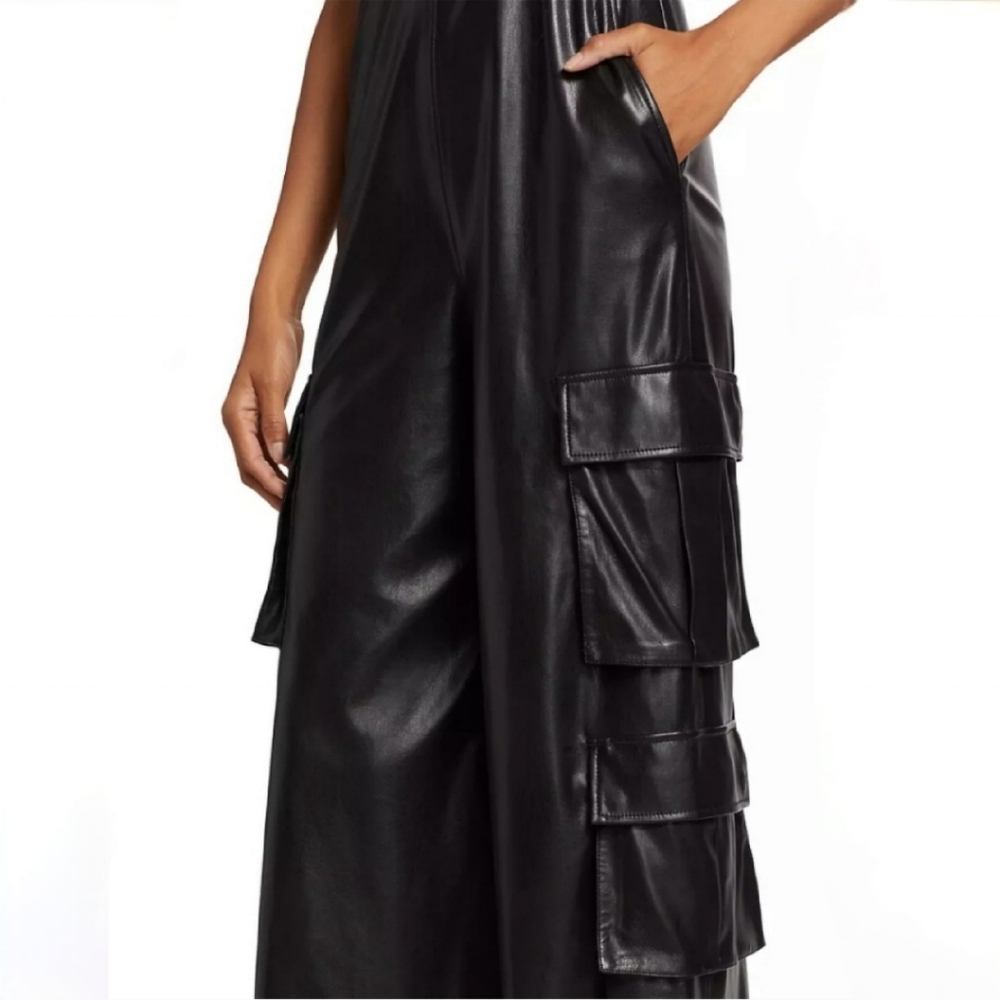 ALICE + OLIVIA Vegan Cargo Jumpsuit - Picture 3 of 9